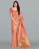 Buy peach Sarees for Women by Monjolika Fashion Online | Ajio.com