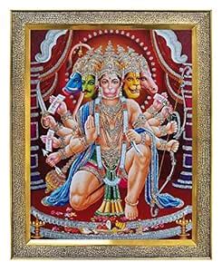 Koshtak Panchmukhi Hanuman/bajrangbali ji with shri ram on chest photo ...