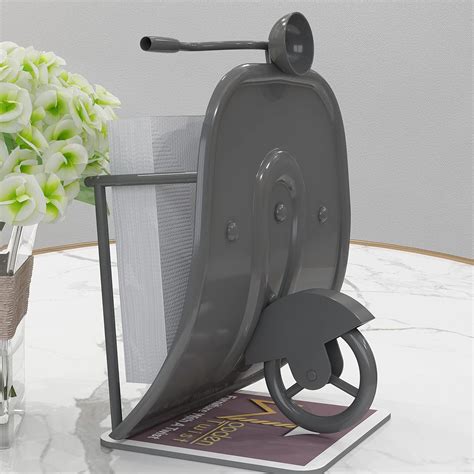 Buy Wooden Twist Ruedas Scooter Metal Tissue Holder for Home, Dining ...