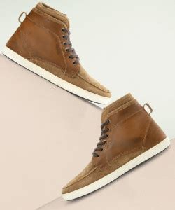 GAS Cyclone High Ankle Sneakers For Men - Buy Tan Color GAS Cyclone ...
