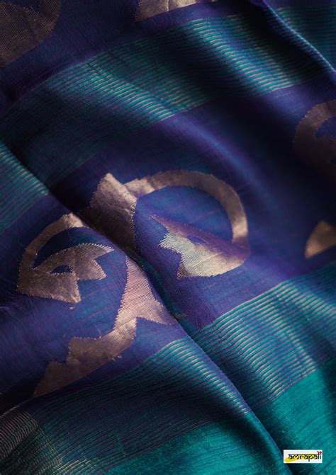 Handwoven Pure Matka with Jamdani Woven Butas – Amrapali Boutique