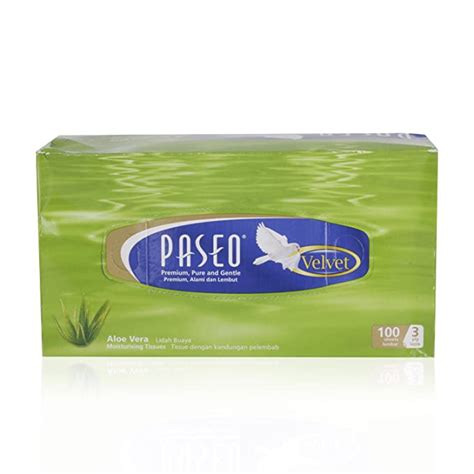 Paseo Tissues - Aloevera Moisturising, 100 Sheets x 3 Ply Box : Amazon ...