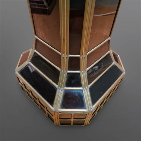 Impressive art deco stained glass floor lamp, Germany 1960s For Sale at ...