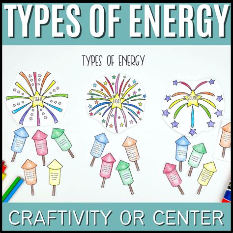 Forms of Energy Craftivity - Heat, Light, & Sound Energy