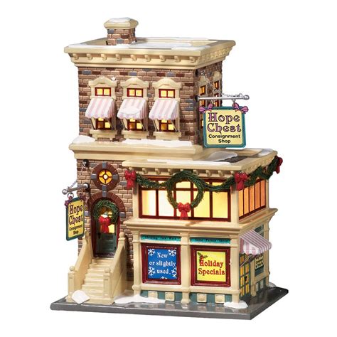 Department 56, Snow Village Series"Hope Chest Consignment Shop ...