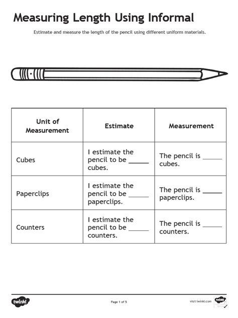 Image result for Measuring Length Using Informal Units