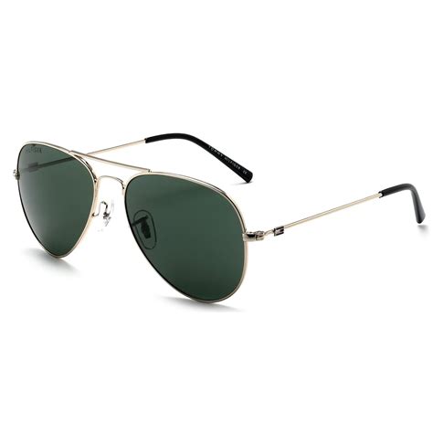 Tommy Hilfiger|Gold Full-rim Frame Aviator Sunglasses|Polarized | 100% ...