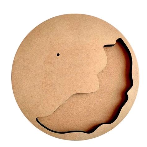 Geode/ Agate Flower Preservation Mdf Clock Base