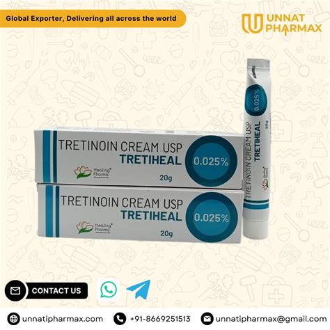 Tretiheal 0.025% Tretinoin Cream - UNNATI PHARMAX