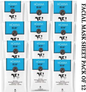 Hchana KOREAN Moisturization & Nourishment MILK PLUS FACE MASK PACK OF ...