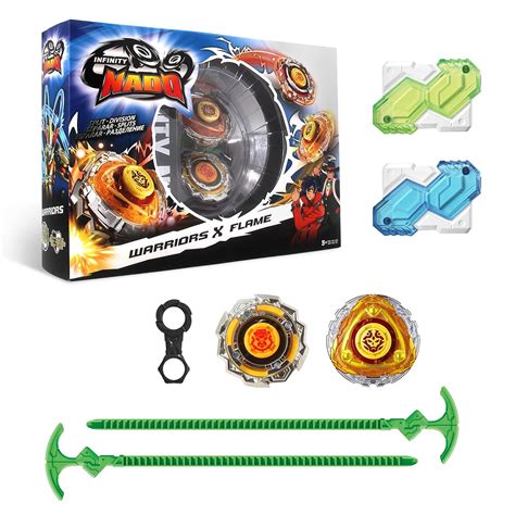 Infinity Nado Metal Warriors X Flame, 12 Pieces, Toys for Boys, 3 Years ...
