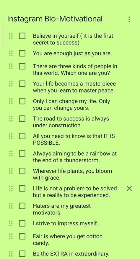 Instagram Bio Templates | AT A GLANCE