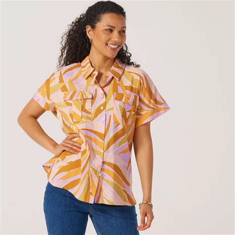 Ruth Langsford Pocket Front Dolman Sleeve Print Blouse - QVC UK
