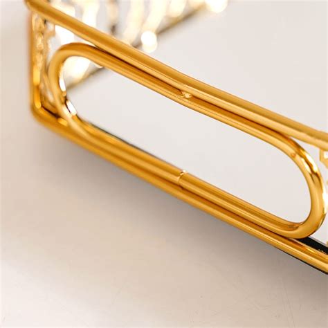 Opulent Gold Octagonal Decorative Mirror Tray Online - Premium ...
