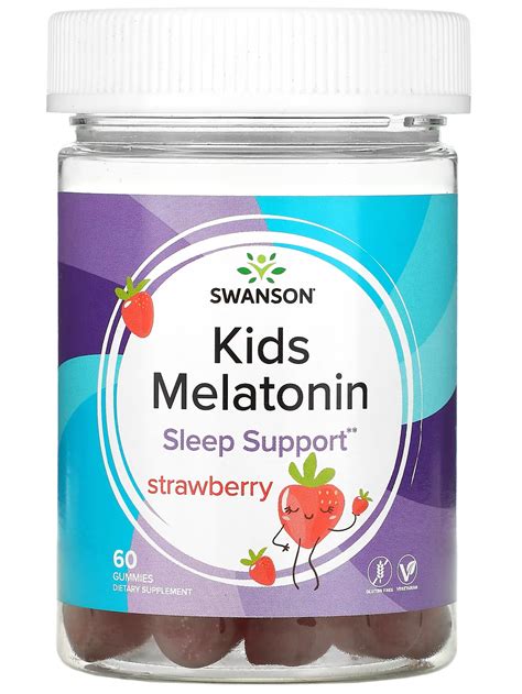 Melatonina para niños, Swanson, mejora el sueño y la relajación, 60 go – Beyuga.com