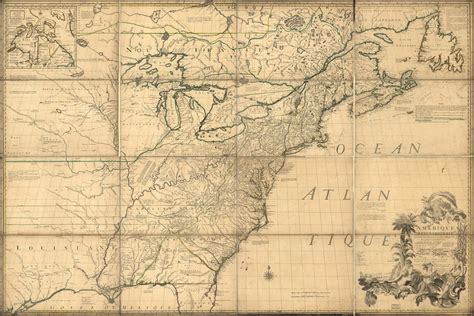 Poster, Many Sizes Available; Map of North America Early United States ...