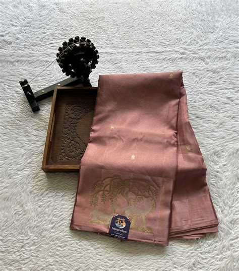 Mona Silk Saree Rouge Colored with a Mushrur Border. – Sampradaya ...