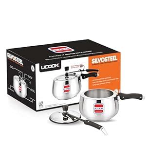 Buy UCOOK By United Ekta Group Stainless Steel Silvo Induction Pressure ...