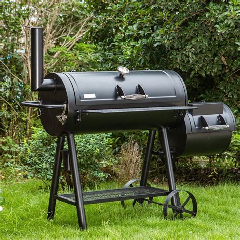Summit Living Charcoal Grill with Offset Smoker 941 Extra Large BBQ Gr ...