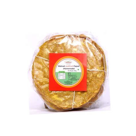 Malnad Raw Jackfruit Papad (Happala) | From Just Malnad | 100% Pure and ...