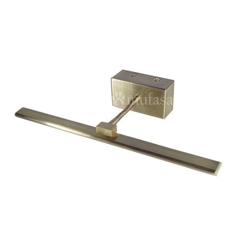 Mufasa 12 Watts Antique Brass Finish LED Picture Light Wall Mirror ...