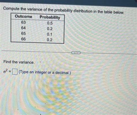Image result for Variance of Probability Distribution