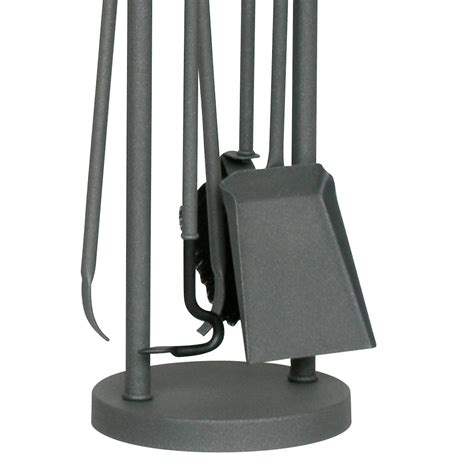 Tool holder with 4 fireplace tools