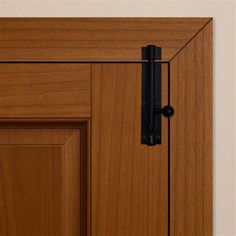 Aluminium Tower Bolt, Black Matt Finish (TB001) – ATOM LOCKS