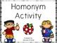 Homonym Activity by Jessica Annand | TPT