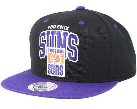 Phoenix Suns Team Arch Black/Purple Snapback - Mitchell & Ness caps ...