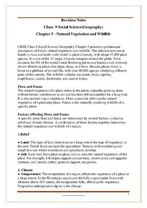 CBSE Class 9 Geography Chapter 2 Notes - Physical Features of India ...