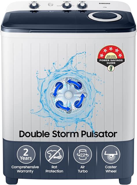 Samsung 6.5 kg, 5 star, Semi-Automatic Top Load Washing Machine ...
