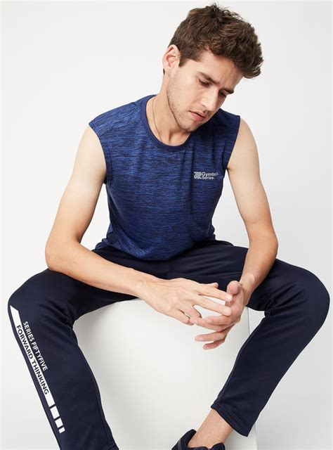 Buy Men Heathered Sleeveless T-shirt Online at just Rs. 349.0 ...