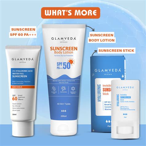 Glamveda Ultra Light Water Sunscreen SPF 50 PA++++ with Ceramides & Hy ...