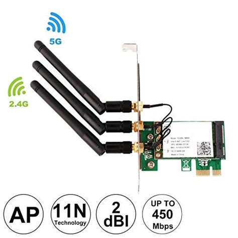 Buy 450M Dual Band WiFi Network Card,Ubit Wireless 450M Dual Band PCIe ...