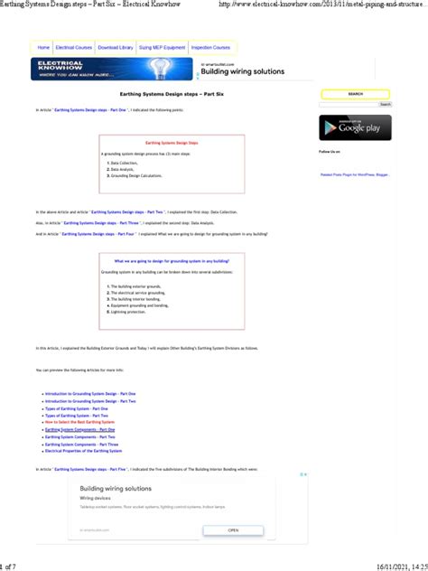 Earthing Systems Design Steps - Pt.6 | PDF | Electric Power | Electrical Engineering