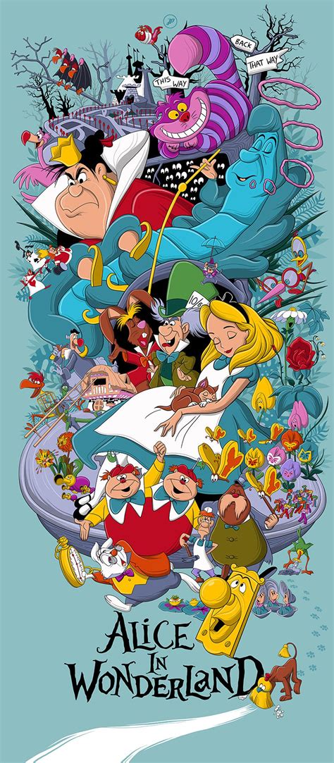 Disney Alice in Wonderland Poster - Etsy | Alice in wonderland ...