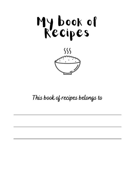 Image result for Recipe Book Example