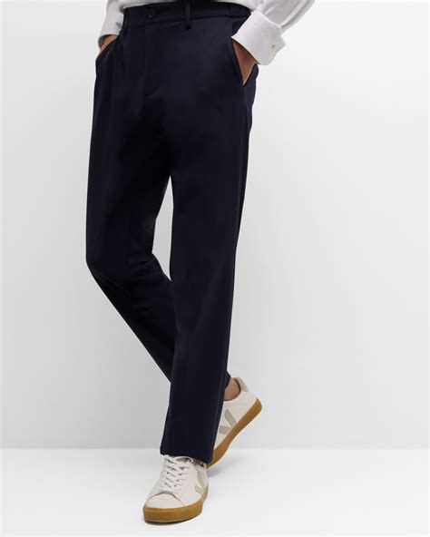 BOSS Men's Solid Cotton Pants | Neiman Marcus