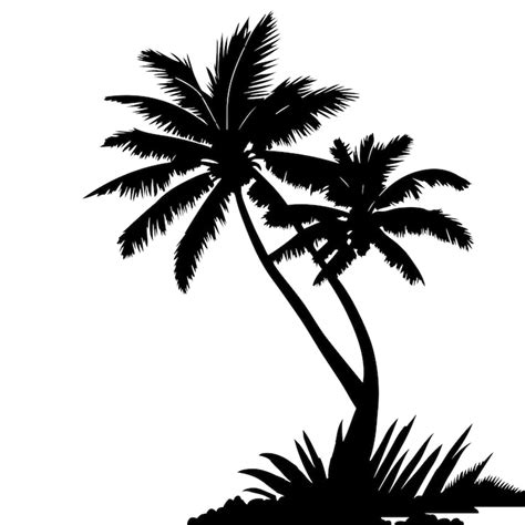 Palm tree silhouette png Images - Free Download on Freepik