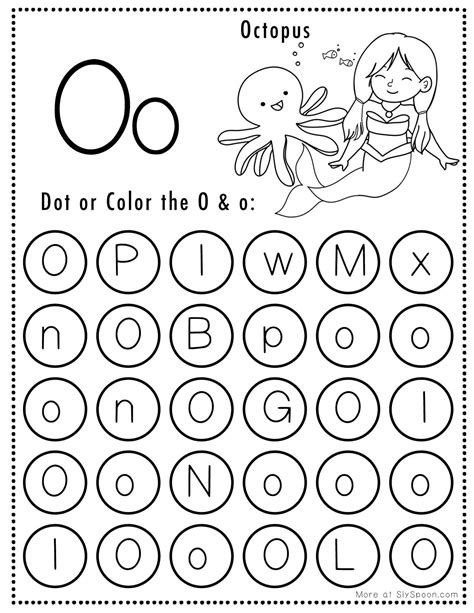 Letter O Worksheets For Preschool