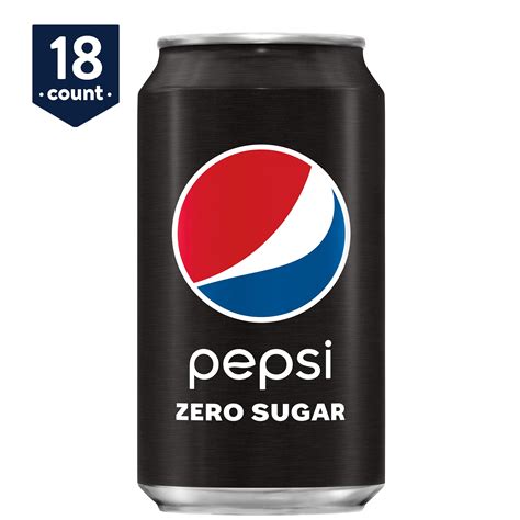 Pepsi Zero Sugar, 12 oz Cans, 18 Count - Walmart.com - Walmart.com