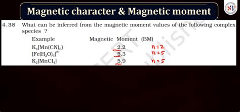 D Block - Standard Reduction Potential Trends, Magnetic Nature ...