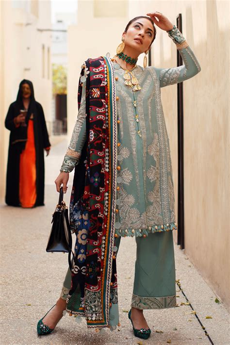 Élan Luxury Lawn Collection – EL22-03 A (QISTINA) – YourLibaas