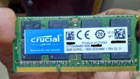 Amazon.in: Buy Crucial 8GB Single DDR3/DDR3L 1600 MT/S (PC3-12800 ...
