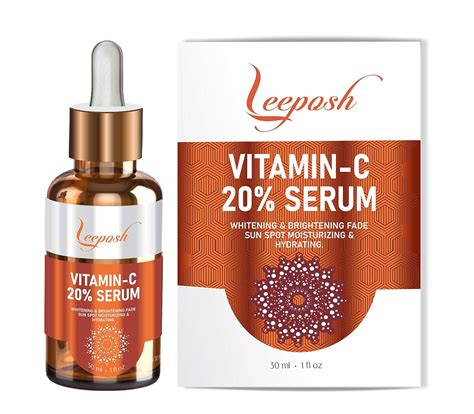 Leeposh Vitamin C 20% Fairness serum with Hyaluronic Acid Vitamin E ...