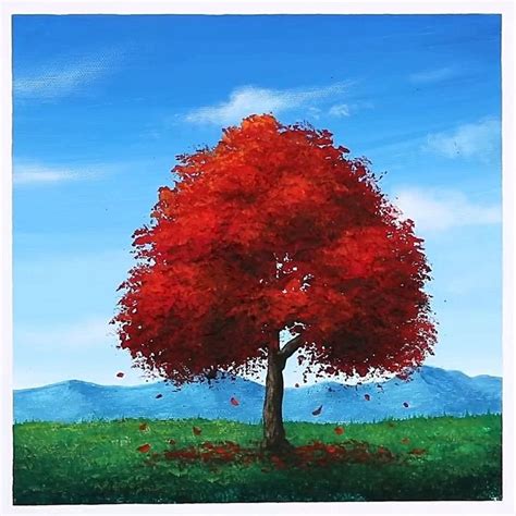 Image result for Tutorial Painting Red Tree