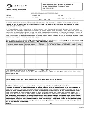 Fillable Online Return Completed Form As Soon As Possible To - Sentara ...