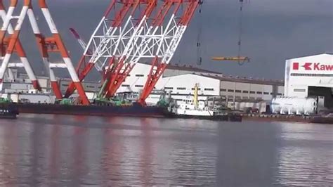 【巨大起重機船】日本最大の起重機船海翔【The largest floating crane in Japan】