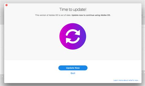 Solved: Adobe XD app states "update needed," but no update... - Adobe ...